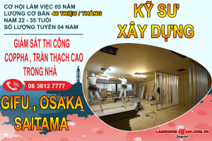 Kỹ Sư Xây Dựng Gifu-Osaka-Saitama